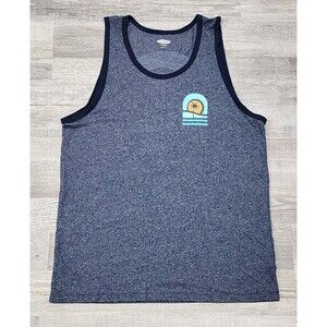 Old Navy Men's Graphic Tank Top Blue Soft Washed Sizes Medium